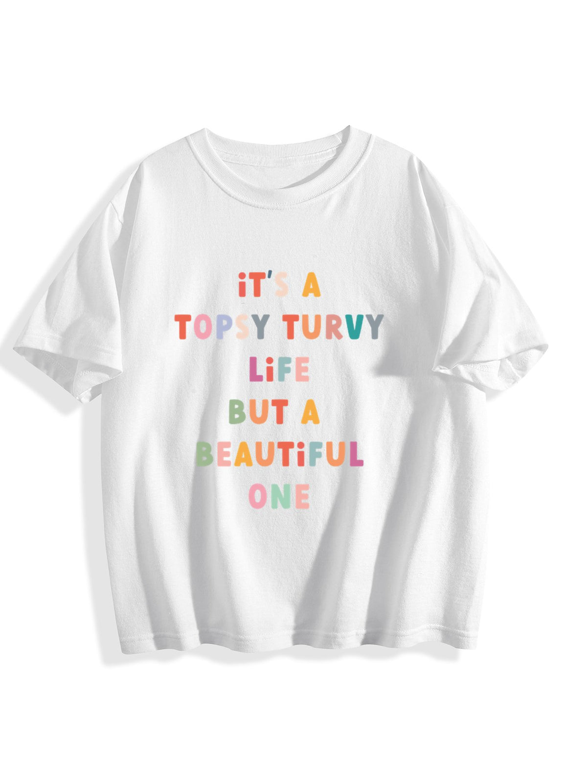 DTF 180gsm Unisex Cotton Short Sleeves T-shirts for Children