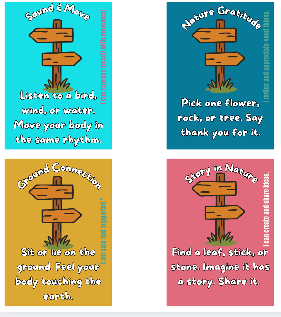 Mannie's Nature Therapy Cards Teen & Grown-up Version