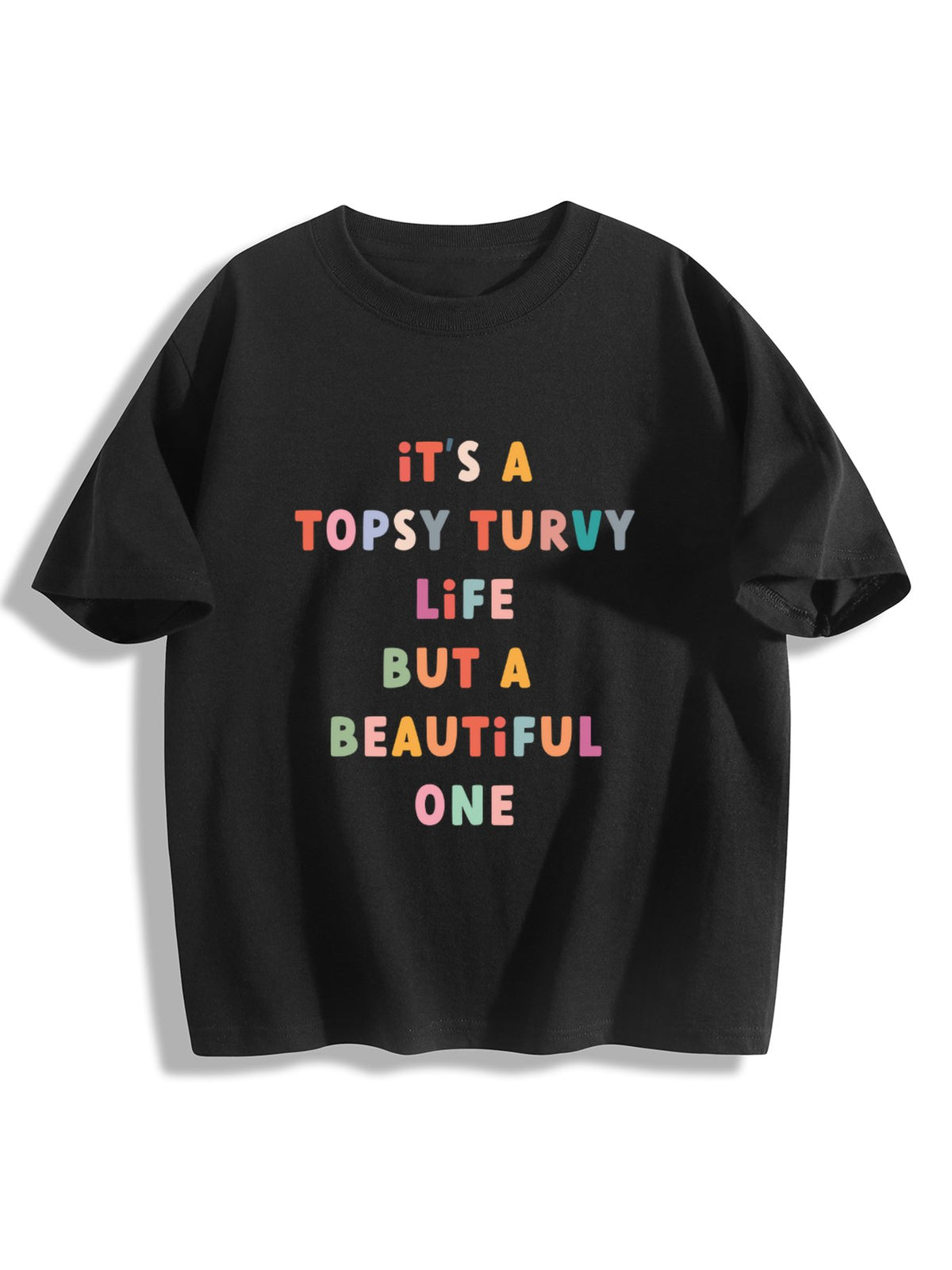 DTF 180gsm Unisex Cotton Short Sleeves T-shirts for Children