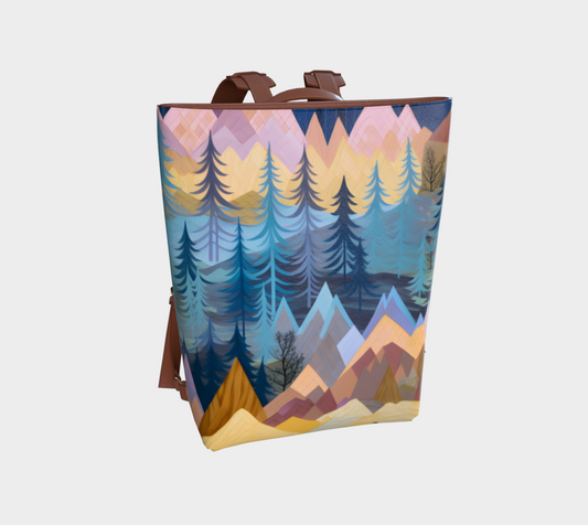 Mountain Vegan Leather Backpack